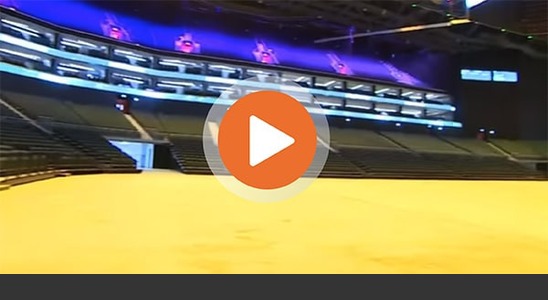 Mohammed bin Rashid & Sheikh Hamdan (فزاع Fazza) visits Dubai Arena