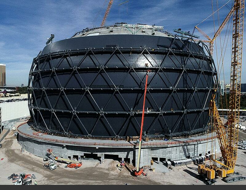 MSG Sphere Las Vegas takes shape