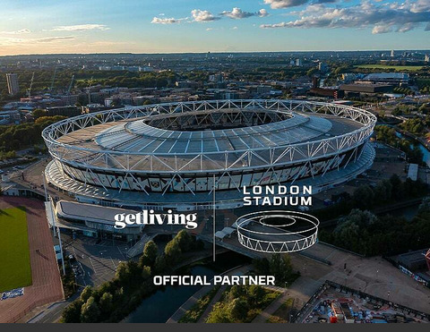 London Stadium with new livestyle sponsor