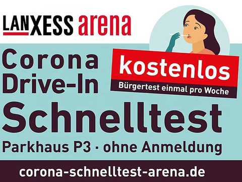 Lanxess Arena corona test hub