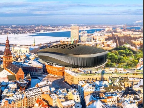 Riga Latvia new hockey arena