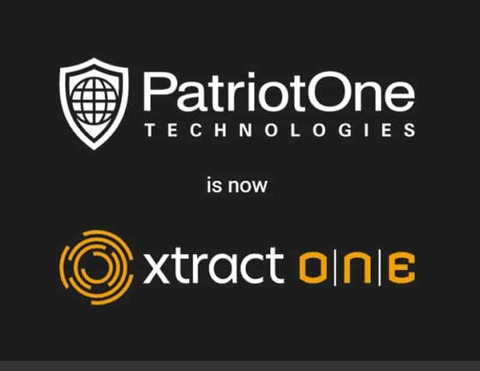 Rebranding of Patriot One Tech to Xtract One