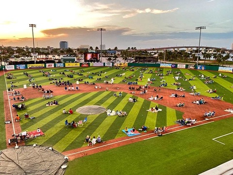 Daytona movie night in stadium