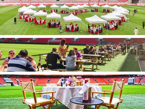 Dinner in stadiums