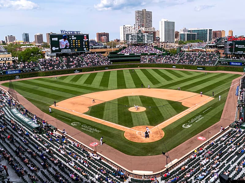 Wrigley Field with CBD partner