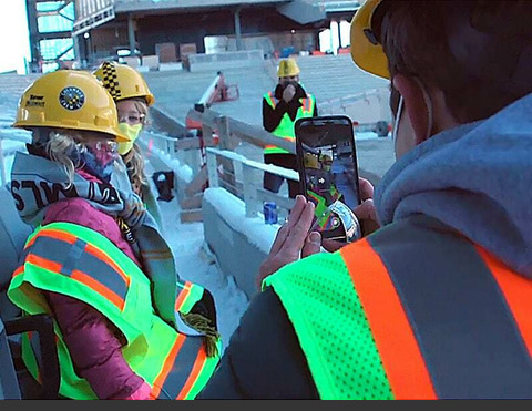 Columbus Crew SC first seats installed