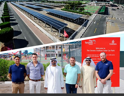 Dubai 7s launches solar car park