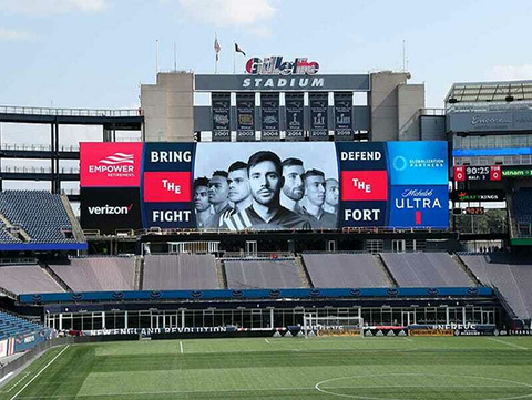 New video board for Gillette Stadium