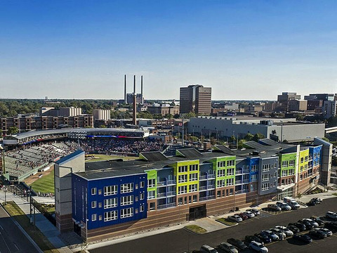 The Outfield Lofts at Lansing stadium Michigan