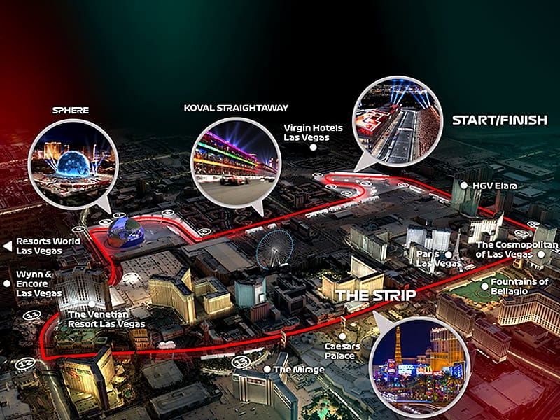 A look around the Las Vegas F1 racecourse
