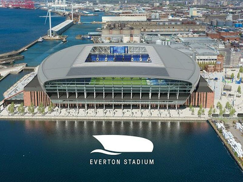 Everton has unveiled logo and website for new stadium