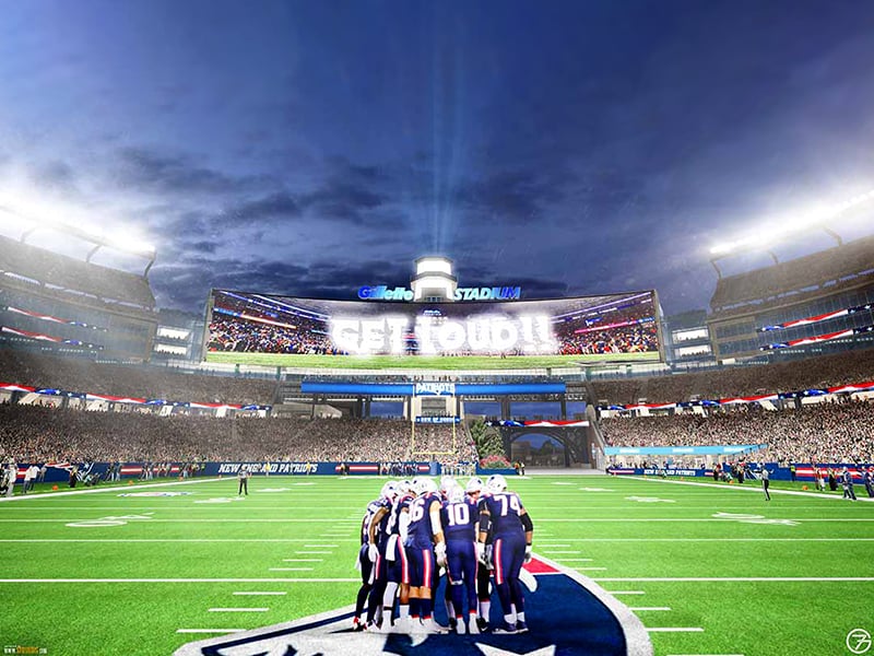 Gillette Stadium to feature large Daktronics display