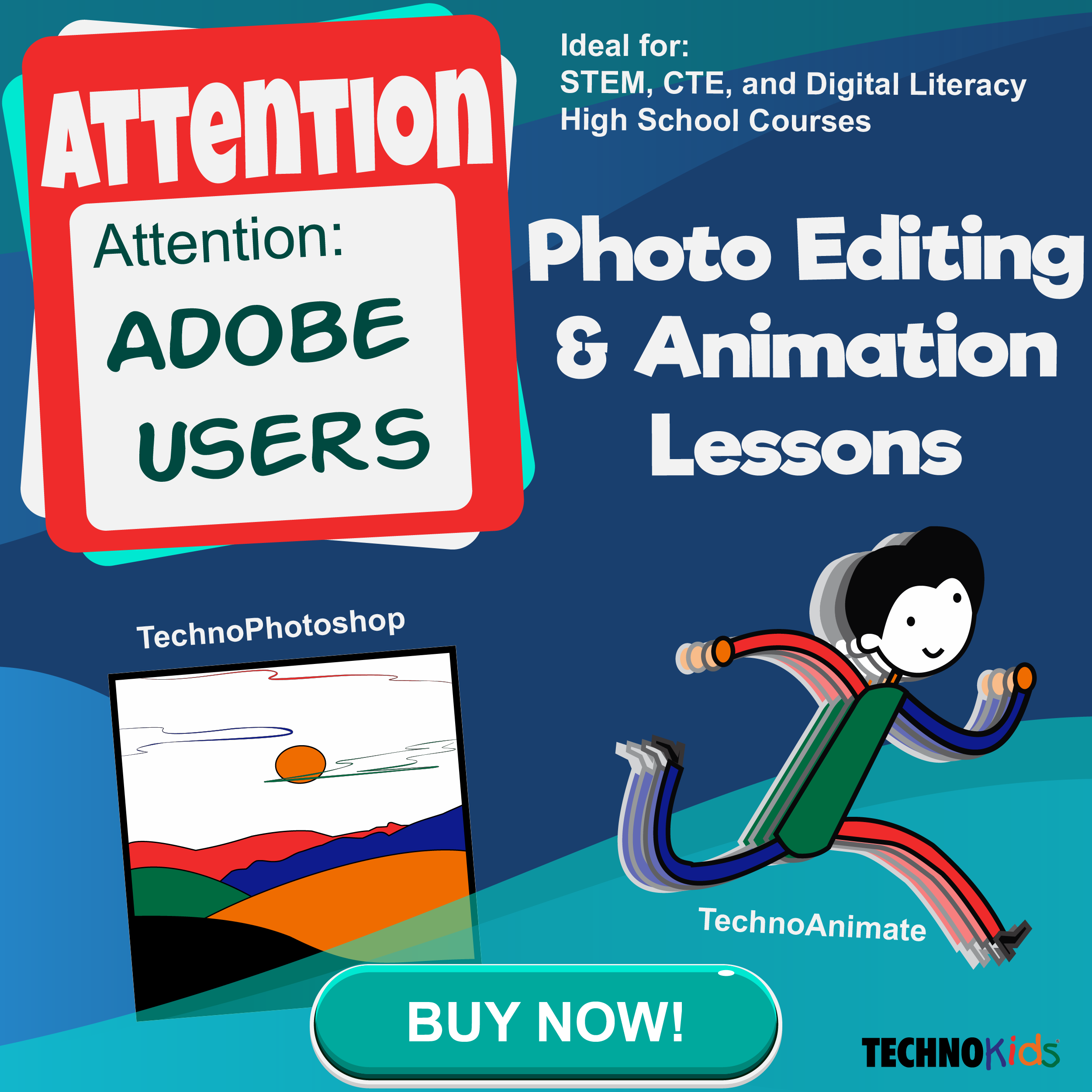 photoshop and animate lessons for high school