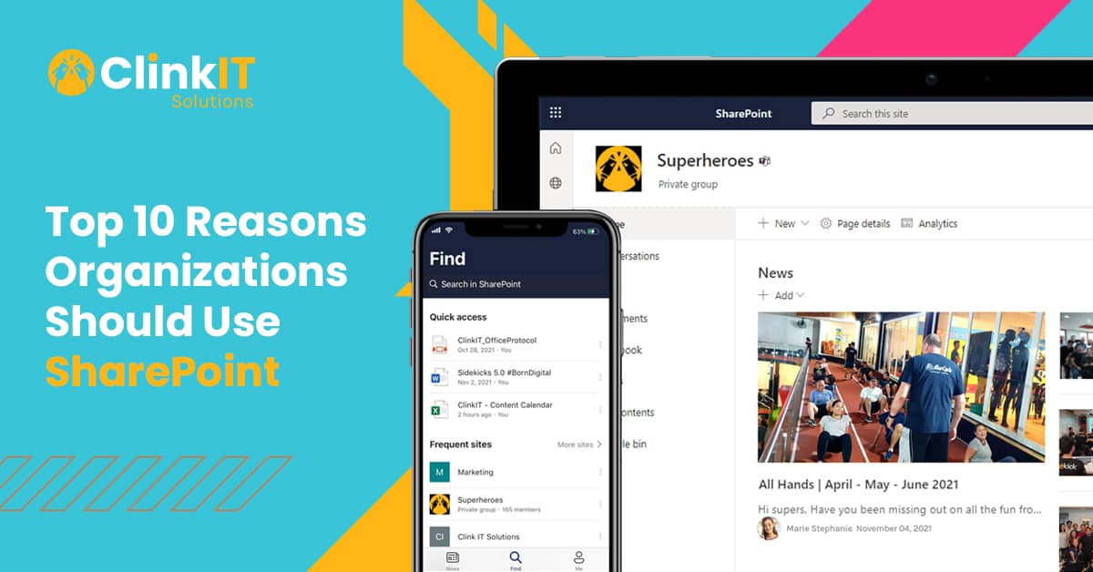 https://www.clinkitsolutions.com/top-10-reasons-organizations-should-use-sharepoint/