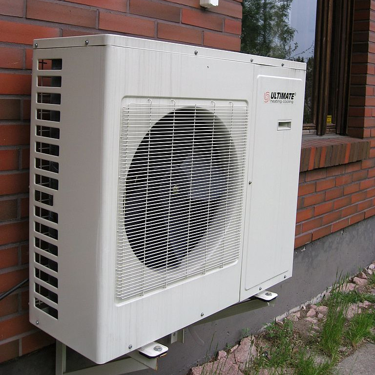 Photo of a heat pump out-unit