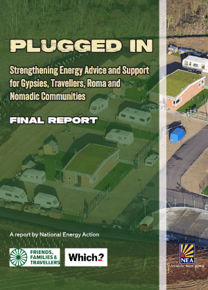 Cover image for the Plugged In report, showing an arial view of a travellers site