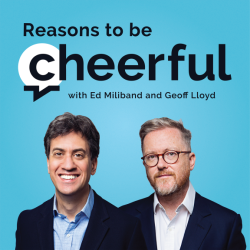 Cover photo of reasons to be cheerful podcast