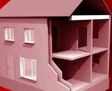 A 3d model of a house