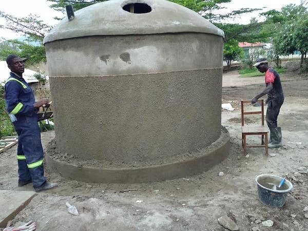 finished water catchment