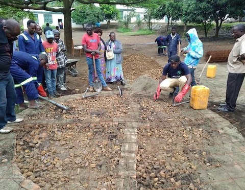 water catchment base
