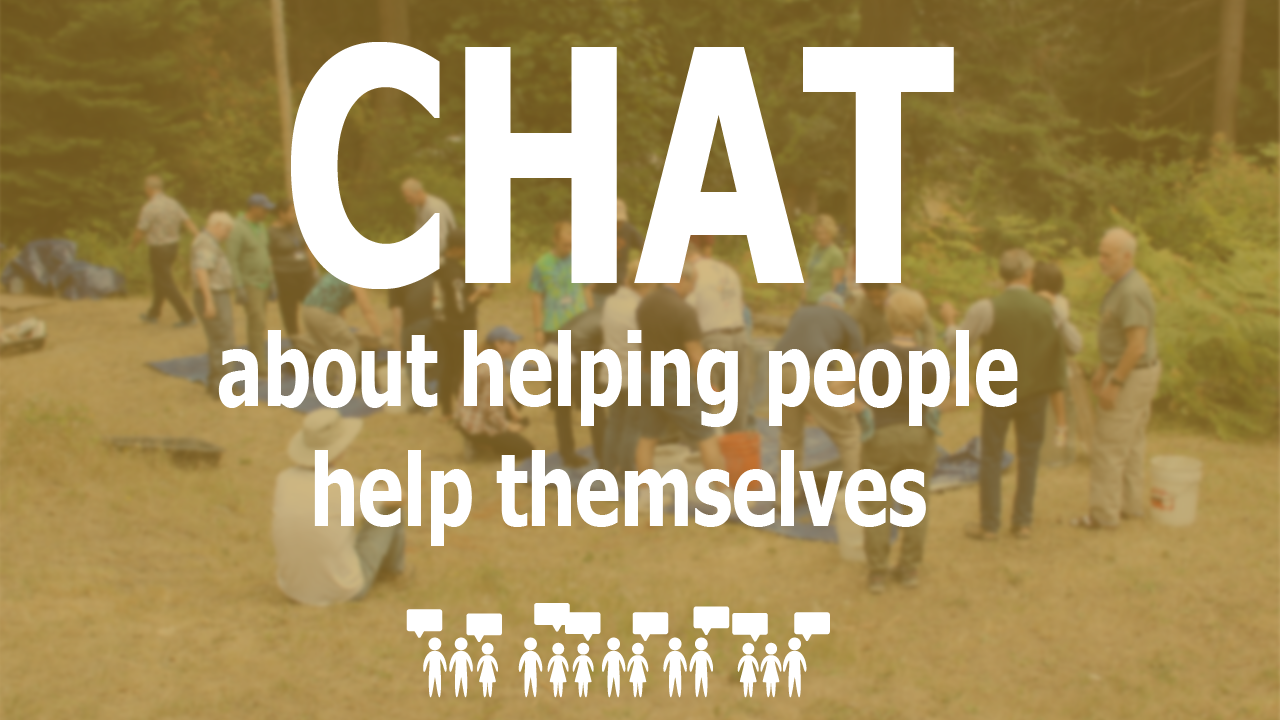 chat about helping people help themselves