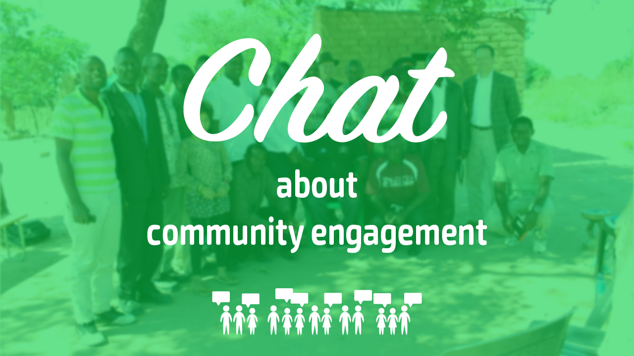 chat about community engagement