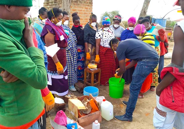 maasai soap making