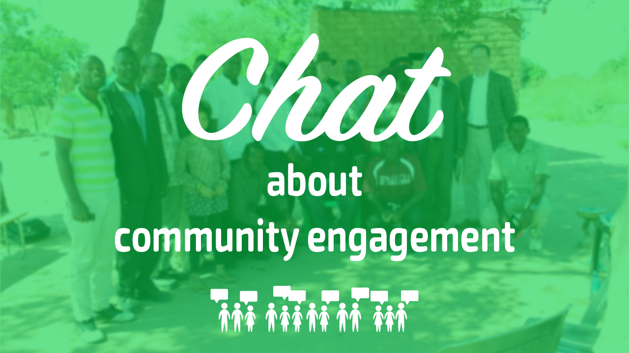 chat about community engagement