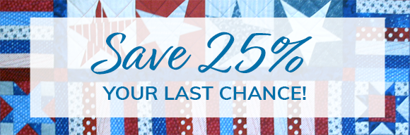 Save 25% - Your last chance!