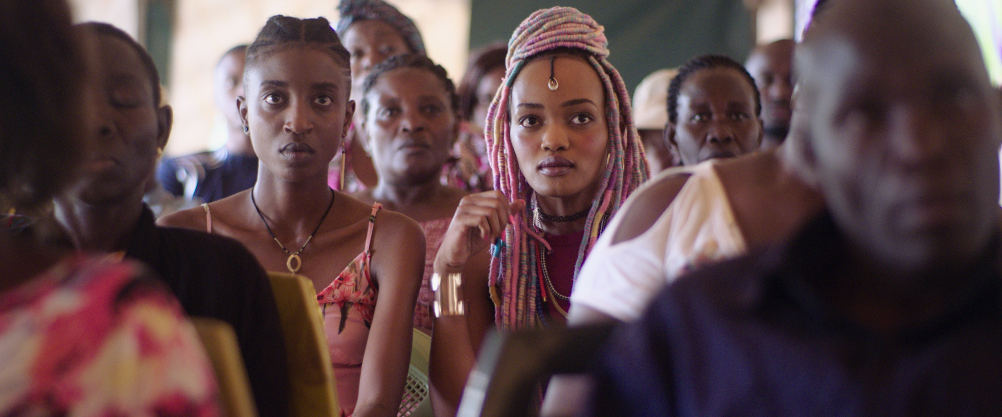 African woman looking at the camera