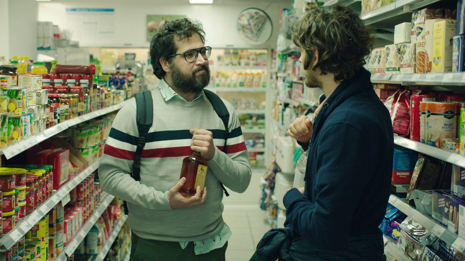 two men in a shop