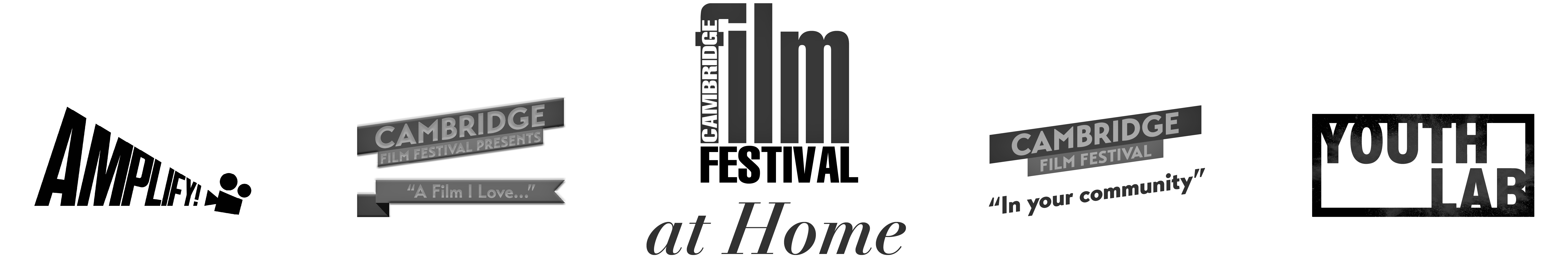 Cambridge Film Festival at home logo with element logos