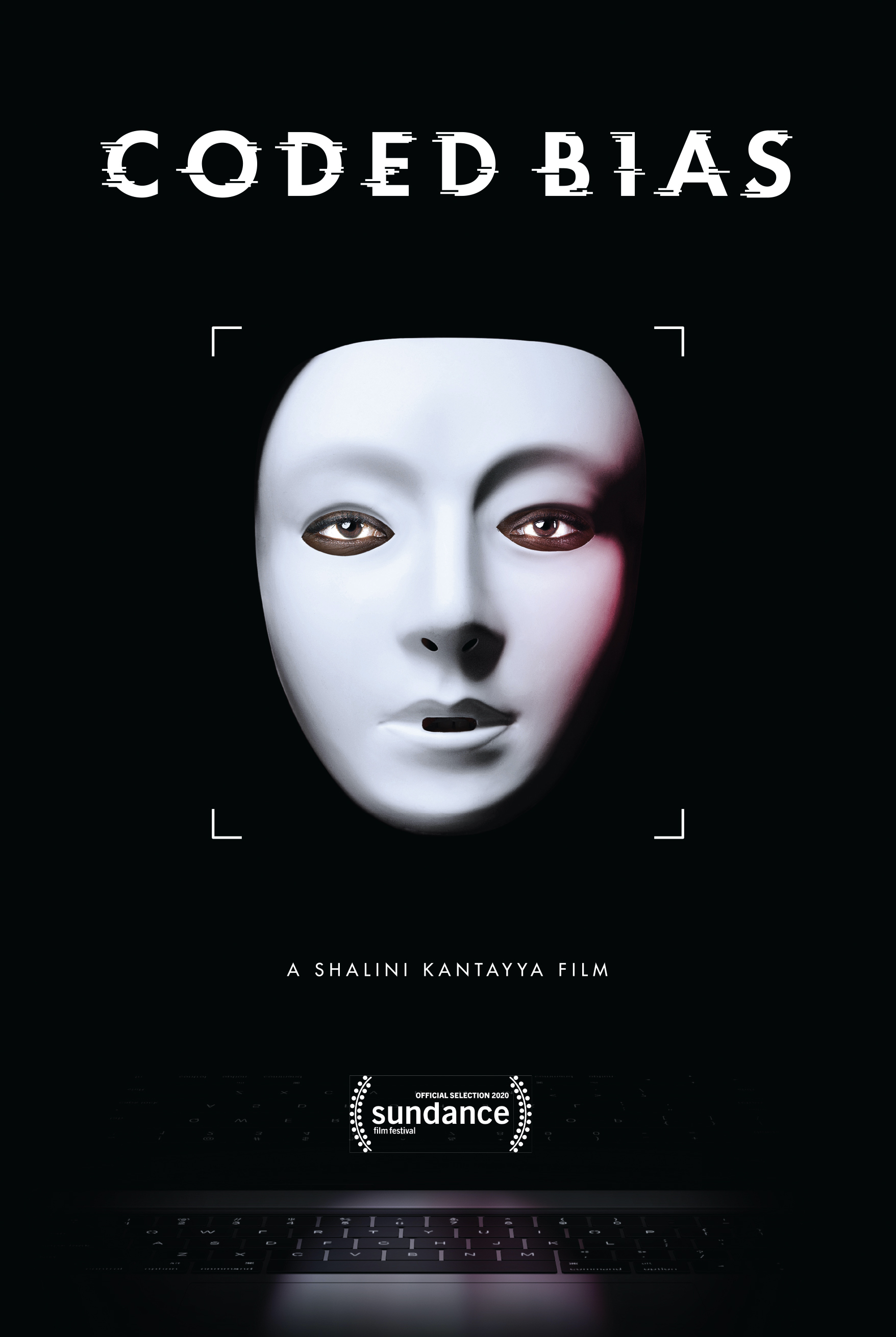 film poster of a white mask 