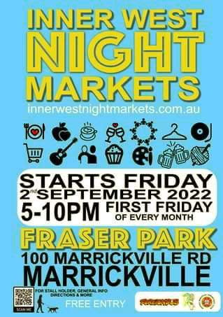 Inner West Night Market - Fraser Park Marrickville 