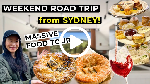 My Bowral road trip video with my no bake coffee cream cheese cake