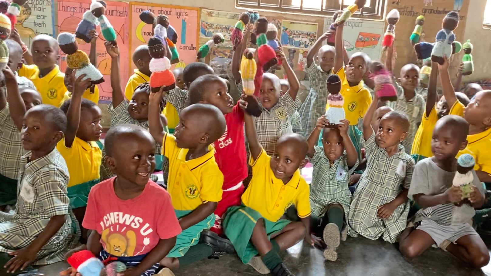 Mustard Seed Nursery School students receiving polio immunization