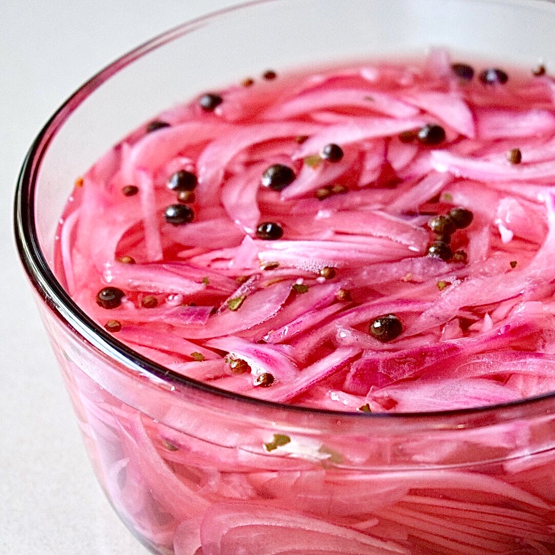 Pickled red onions